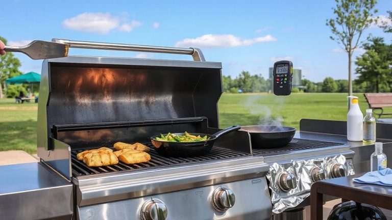 adapting heat for public grills