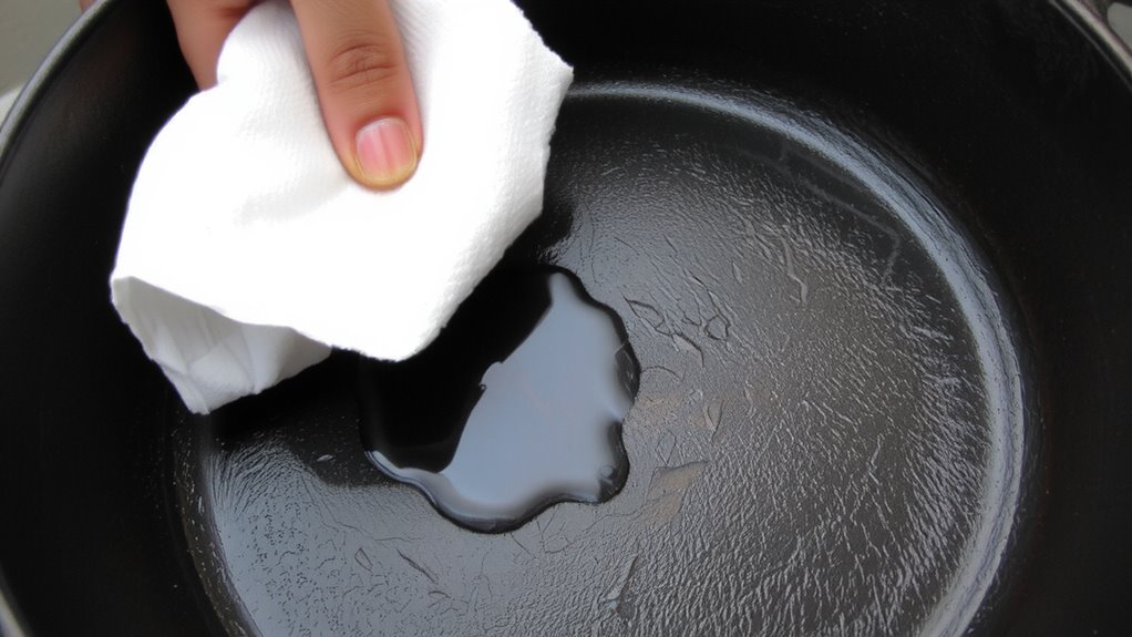 apply thin oil layer