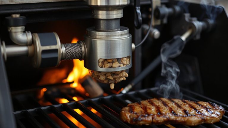 auger feeding ensures consistent heat
