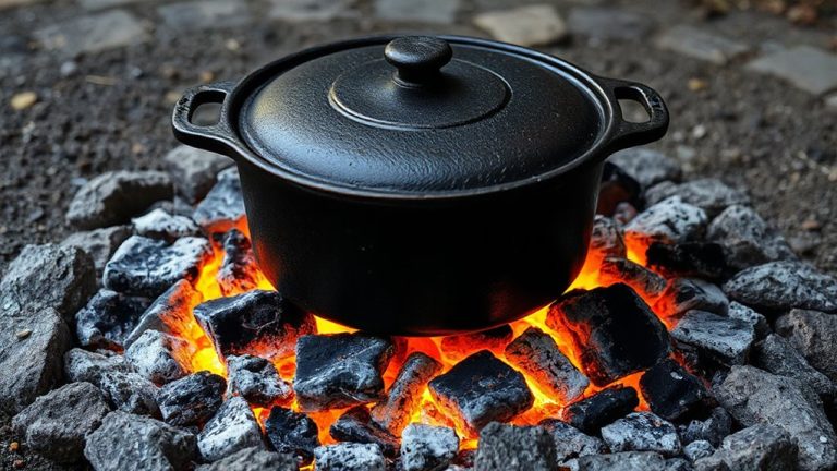 balanced heat with coals