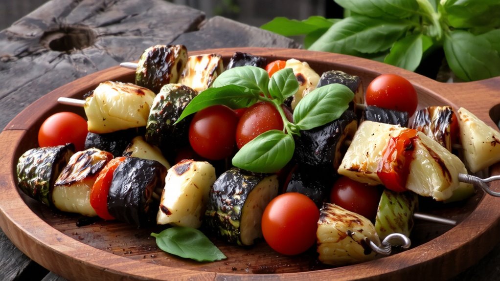 basil elevates grilled veggies