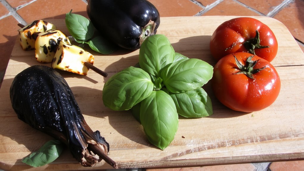 basil grilled vegetable pairings