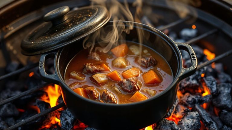 beef stew slow cooked grill