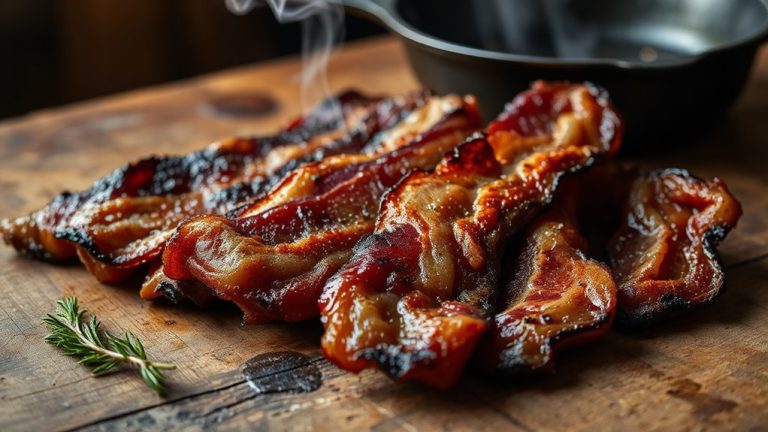 bold savory beef bacon