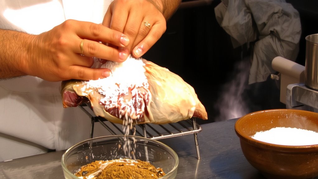 brine before rub for moisture