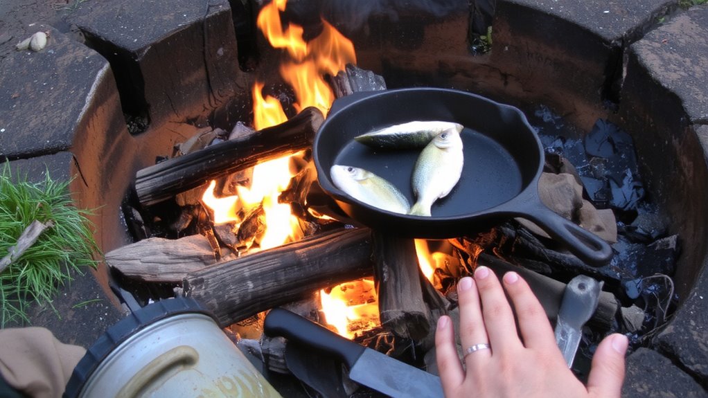 build fire for cooking