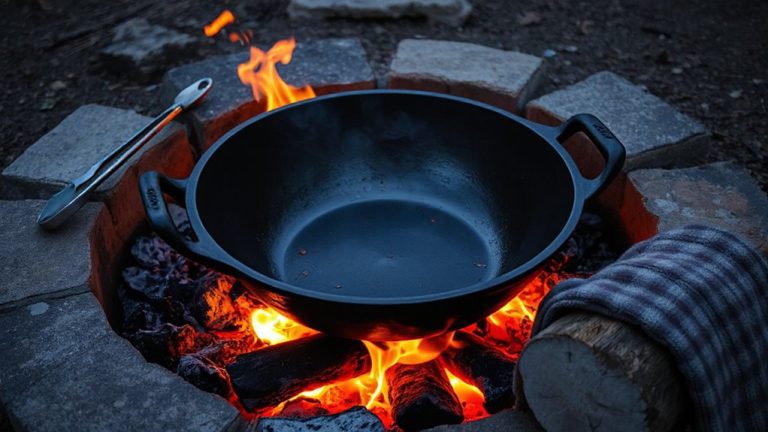build fire in fire pit