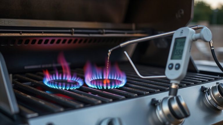 calibrating grill burners at 350 f