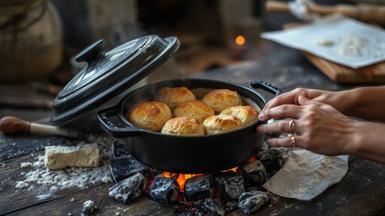 cast iron biscuit baking