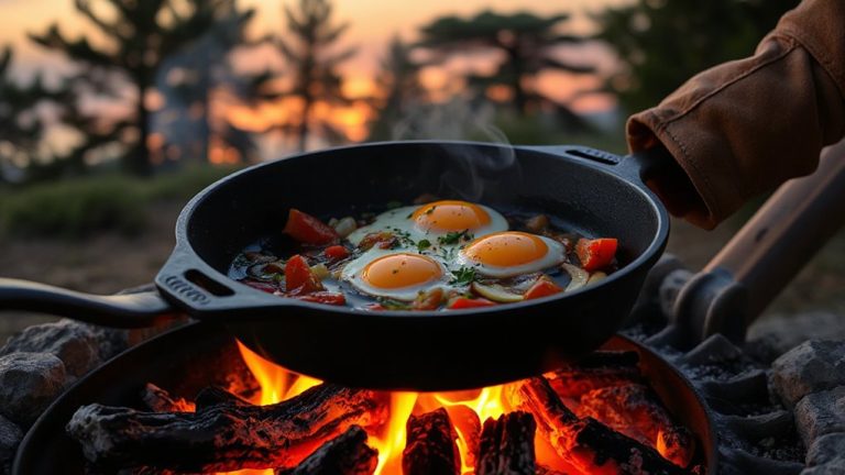 cast iron campfire cooking