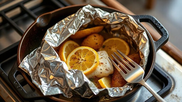 cast iron foil pack method