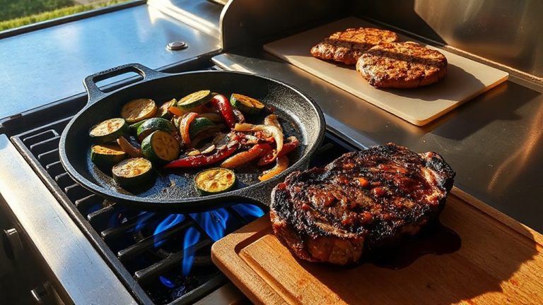 cast iron plancha cooking