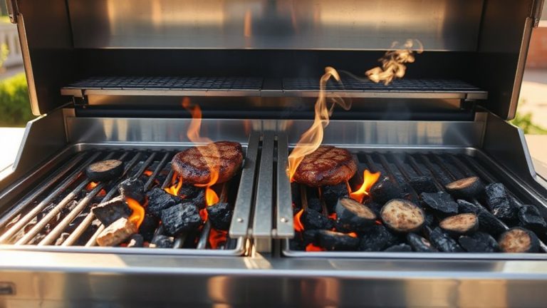 charcoal divider creates dual zones