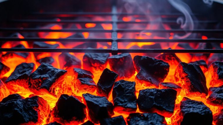 charcoal ignition and cooking zones