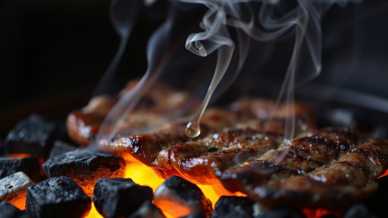charcoal volatiles enhance meat aroma