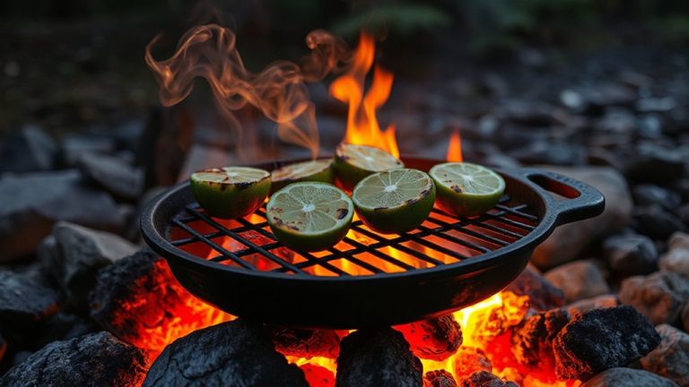 charred lime campfire salsa