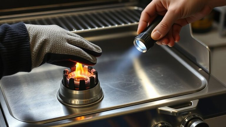 check burner alignment