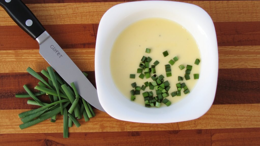 chop fresh chives fine