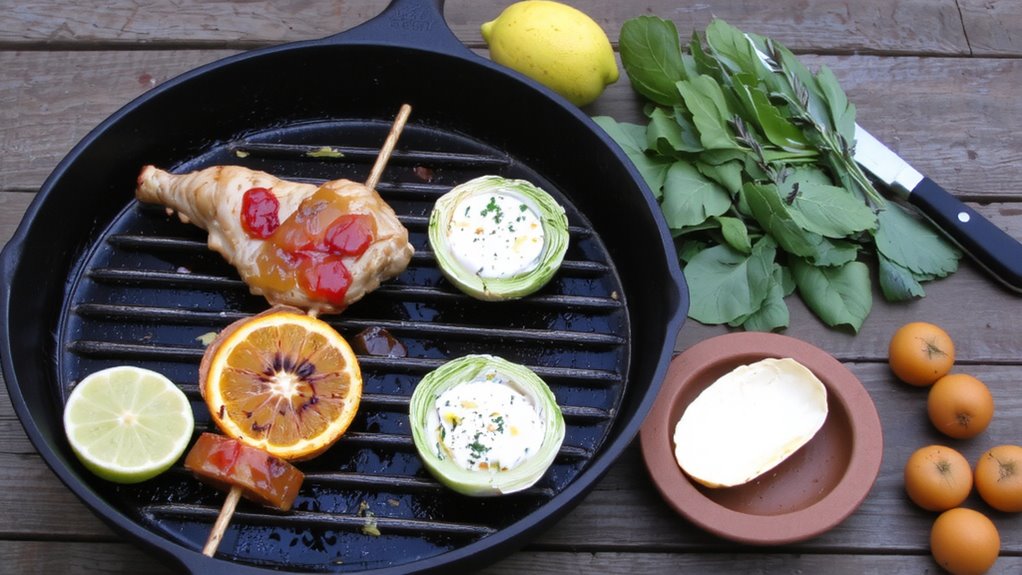 citrus greens fire flavor
