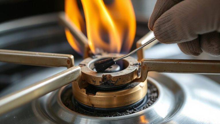 clean clogged propane orifices
