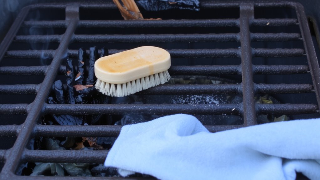 clean grates efficiently with tools