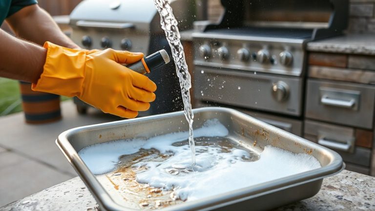 clean grease trays regularly