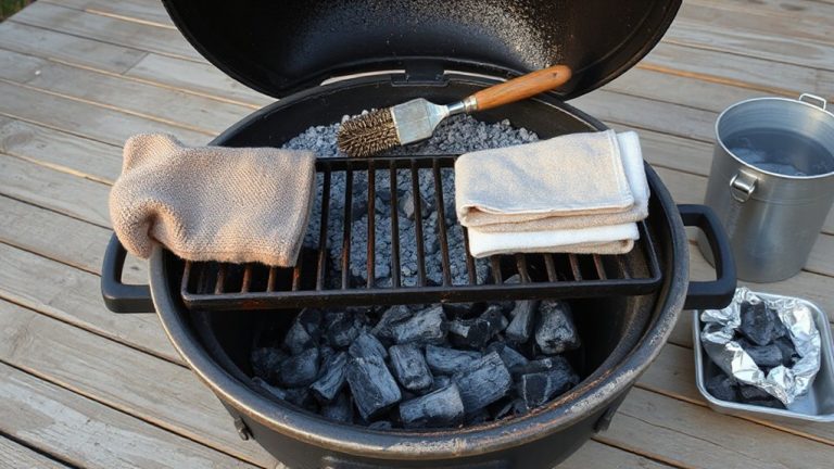 clean grill thoroughly after cooking