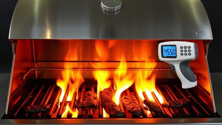 closed lid preheating ensures accurate grill temperature