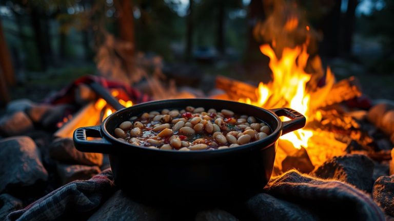 cozy campfire beans nights
