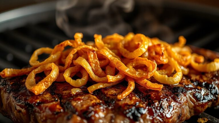 crispy aromatic fried onions enhance bbq