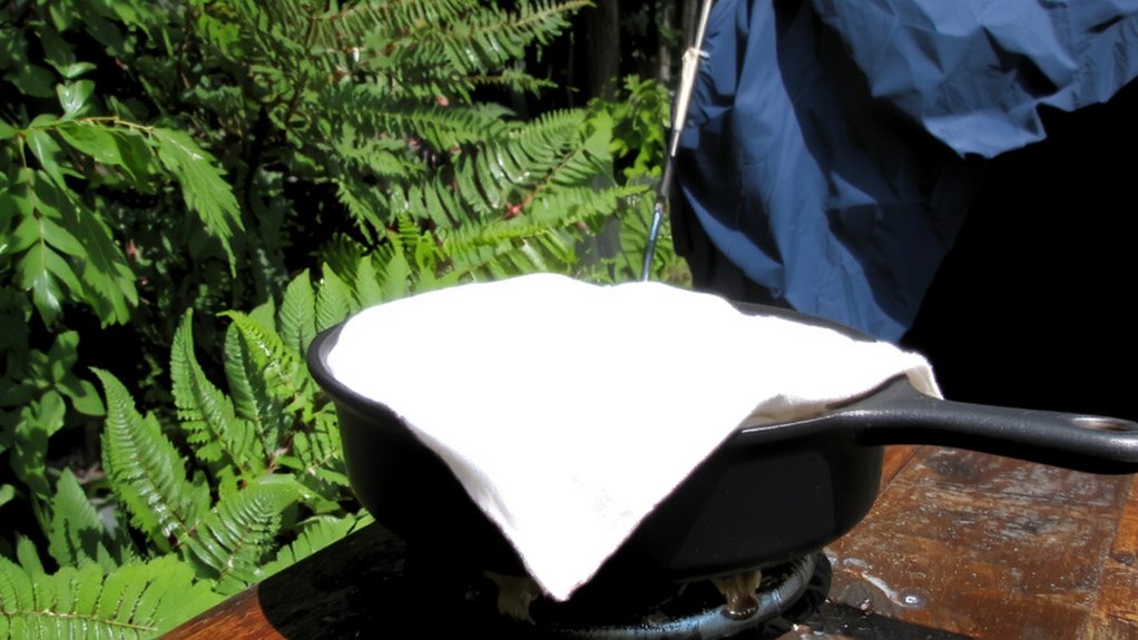 dry immediately with lint free cloth