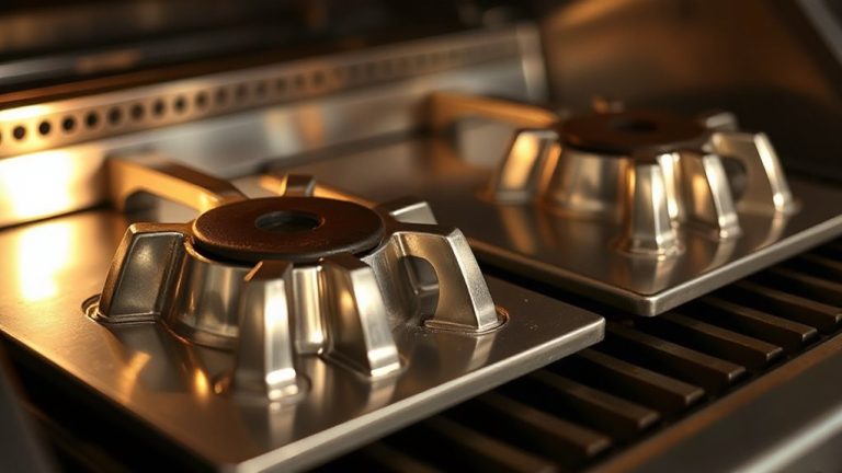 durable stainless steel burners