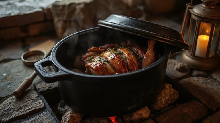 dutch oven retained heat cooking