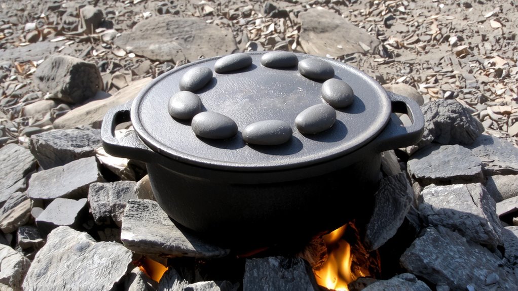 even cooking with top coals