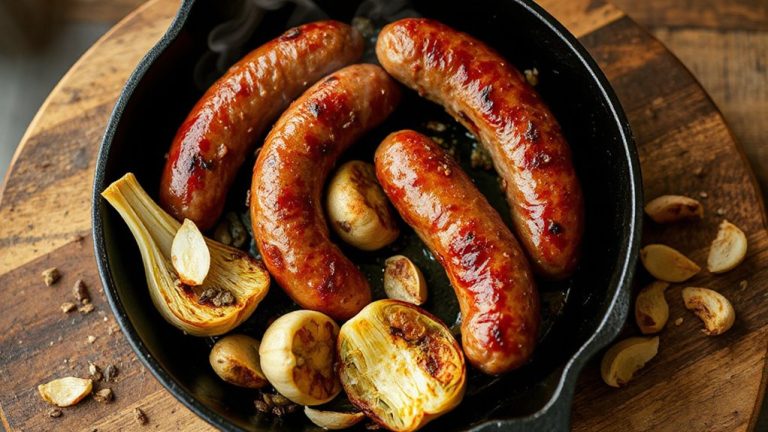 fennel and garlic enhance oak smoked sausages