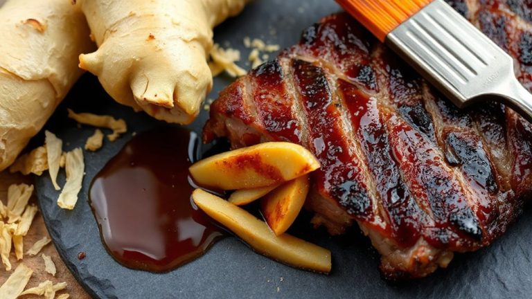 fresh ginger in asian bbq