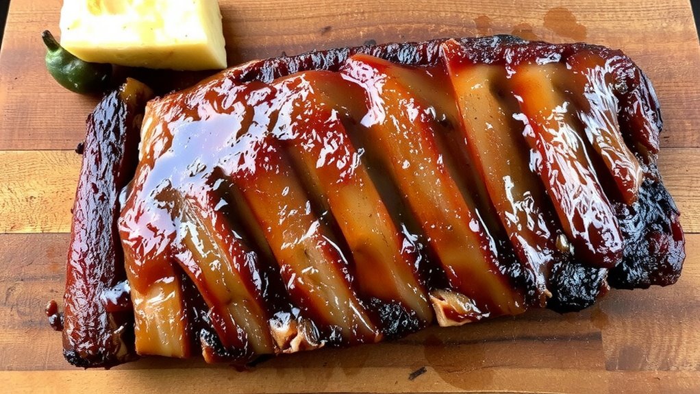 fresh marbled baby back ribs