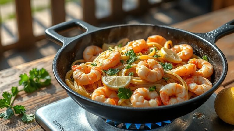 garlic butter shrimp pasta