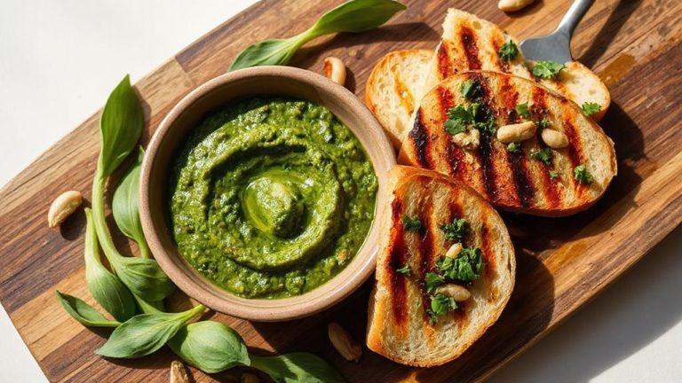garlic scapes bbq pesto