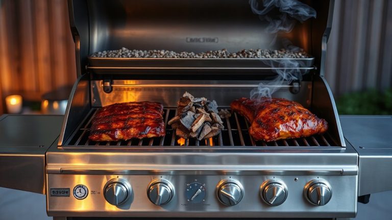 gas grills with smoker features