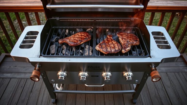 gas start charcoal finish