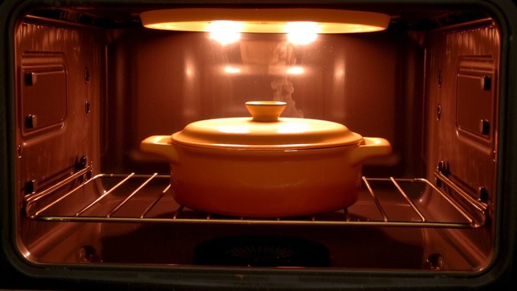 glass and ceramic ensure even cooking