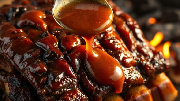 glaze with reduced bbq sauce