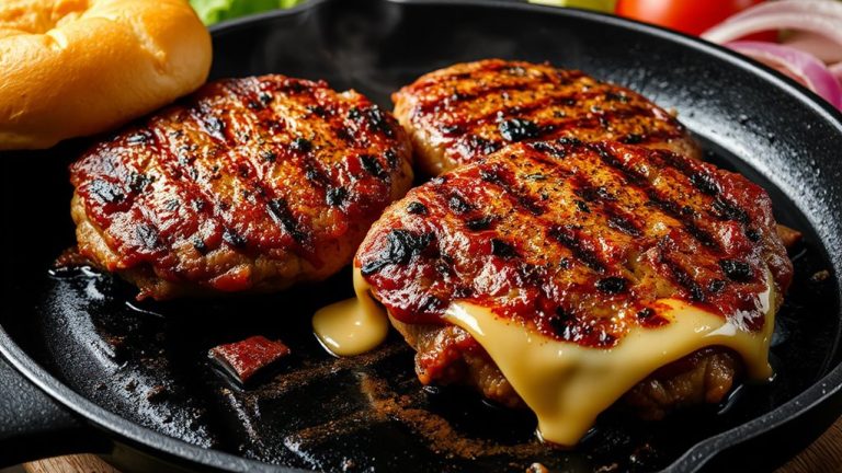 gourmet homemade burger patties