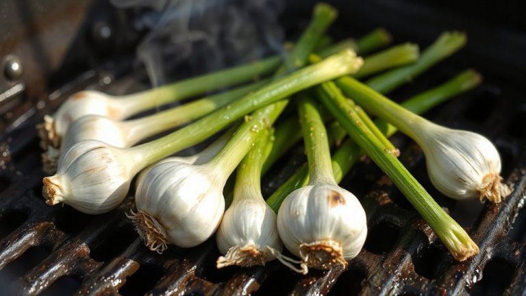 green garlic grilling season