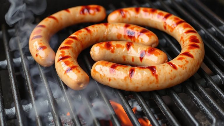grill sausages gently and evenly
