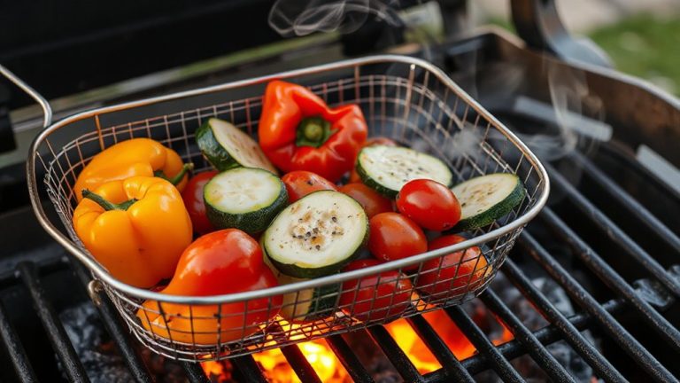 grill small veggies safely