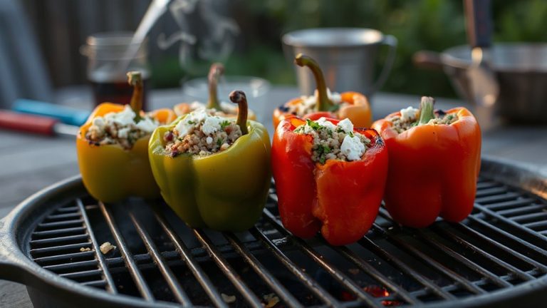 grill stuffed peppers perfectly