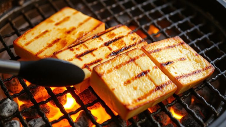 grill tofu carefully