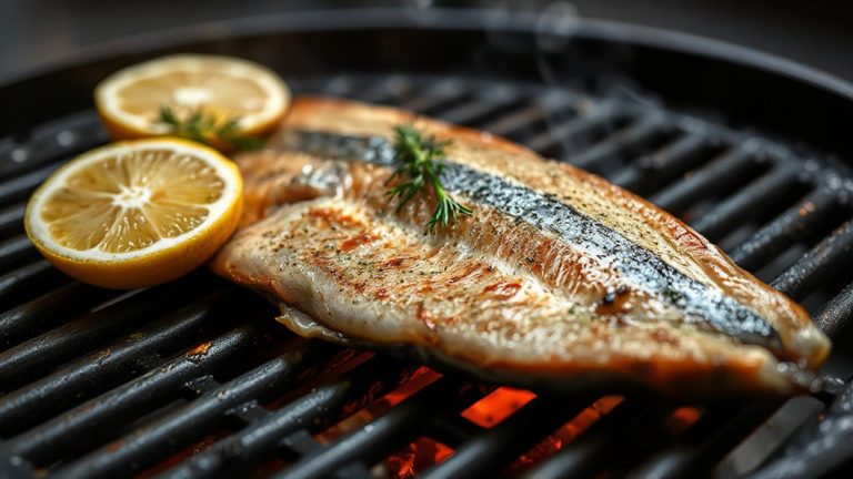 grilled steelhead with lemon dill